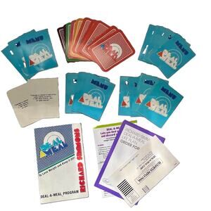Vintage Richard Simmons Deal A Meal Folder Meal Planning Food Cards Weight Loss